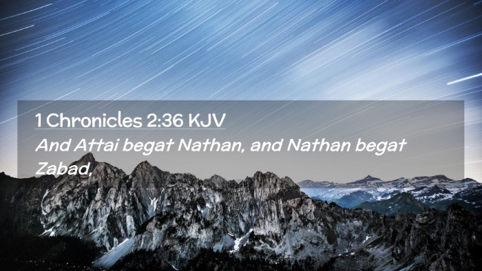 Picture 02 - 1 Chronicles 2:36 KJV Desktop Wallpaper - And Attai begat Nathan, and Nathan begat - Desktop Bible Verse Wallpaper
