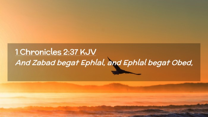 Picture 02 - 1 Chronicles 2:37 KJV Desktop Wallpaper - And Zabad begat Ephlal, and Ephlal begat - Desktop Bible Verse Wallpaper