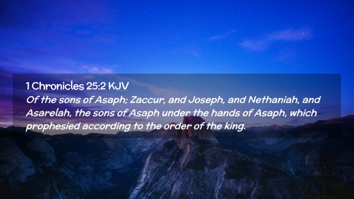 Picture 02 - 1 Chronicles 25:2 KJV Desktop Wallpaper - Of the sons of Asaph; Zaccur, and Joseph, and - Desktop Bible Verse Wallpaper