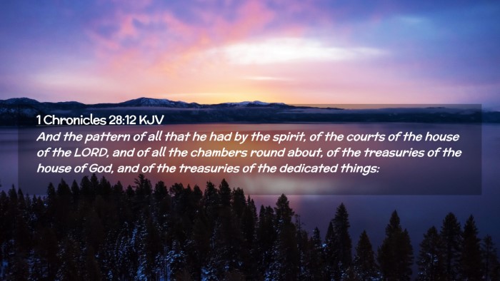 Picture 02 - 1 Chronicles 28:12 KJV Desktop Wallpaper - And the pattern of all that he had by the spirit, - Desktop Bible Verse Wallpaper