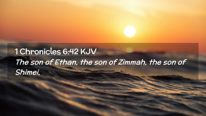 Picture 02 - 1 Chronicles 6:42 KJV Desktop Wallpaper - The son of Ethan, the son of Zimmah, the son of - Desktop Bible Verse Wallpaper