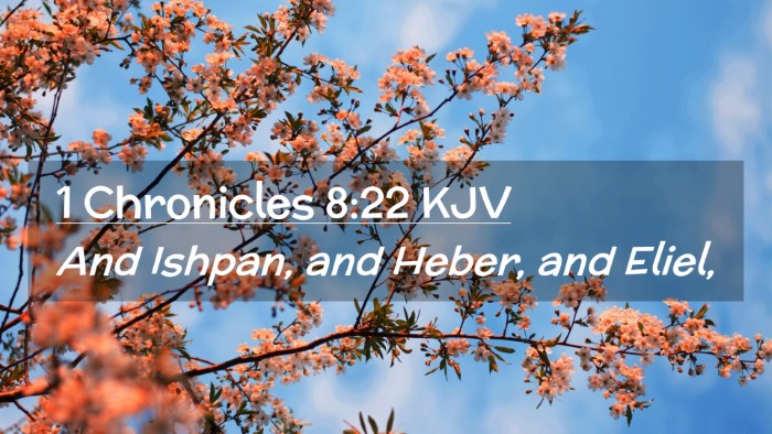 Picture 02 - 1 Chronicles 8:22 KJV Desktop Wallpaper - And Ishpan, and Heber, and - Desktop Bible Verse Wallpaper
