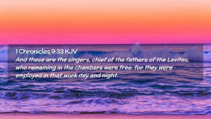 Picture 02 - 1 Chronicles 9:33 KJV Desktop Wallpaper - And these are the singers, chief of the fathers - Desktop Bible Verse Wallpaper