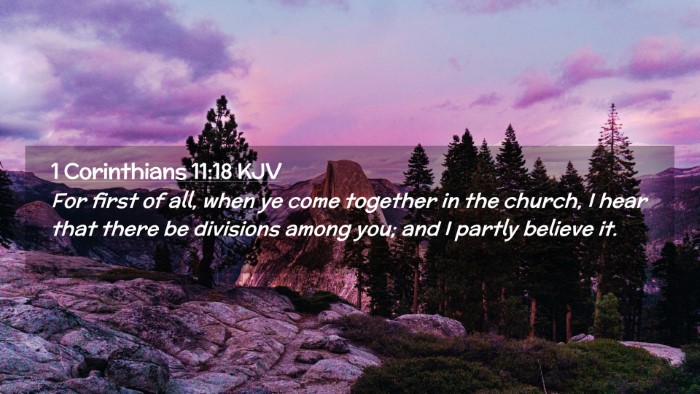 Picture 02 - 1 Corinthians 11:18 KJV Desktop Wallpaper - For first of all, when ye come together in the - Desktop Bible Verse Wallpaper