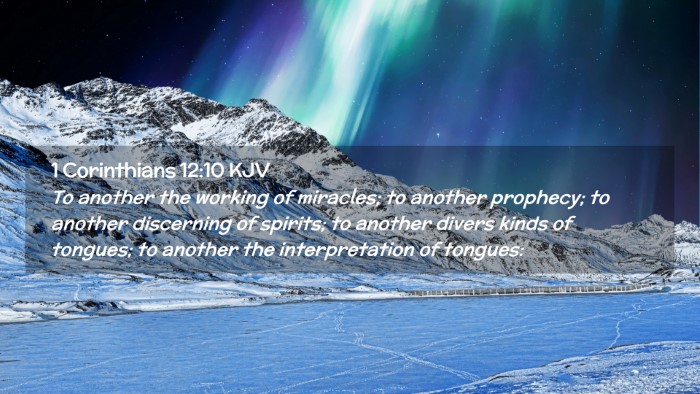 Picture 02 - 1 Corinthians 12:10 KJV Desktop Wallpaper - To another the working of miracles; to another - Desktop Bible Verse Wallpaper