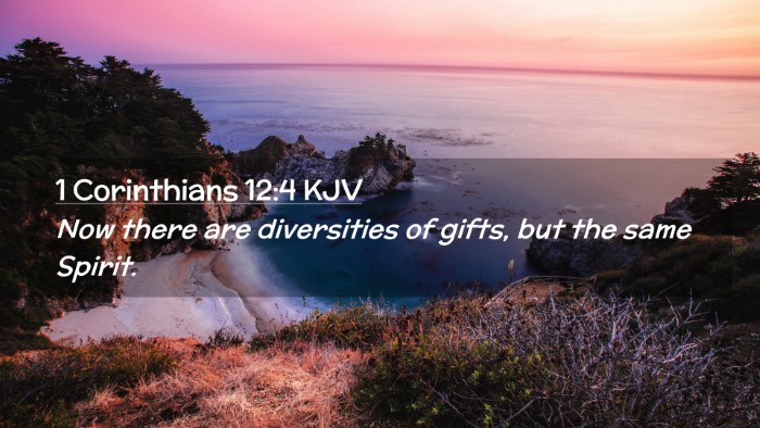 Picture 02 - 1 Corinthians 12:4 KJV Desktop Wallpaper - Now there are diversities of gifts, but the same - Desktop Bible Verse Wallpaper