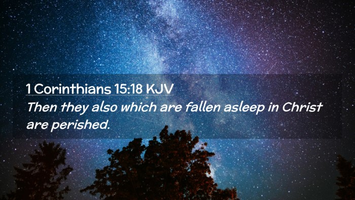 Picture 02 - 1 Corinthians 15:18 KJV Desktop Wallpaper - Then they also which are fallen asleep in Christ - Desktop Bible Verse Wallpaper