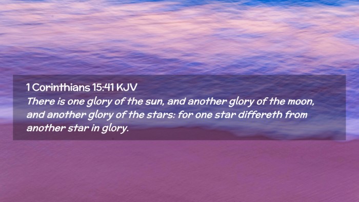Picture 02 - 1 Corinthians 15:41 KJV Desktop Wallpaper - There is one glory of the sun, and another glory - Desktop Bible Verse Wallpaper
