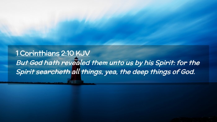 Picture 02 - 1 Corinthians 2:10 KJV Desktop Wallpaper - But God hath revealed them unto us by his Spirit: - Desktop Bible Verse Wallpaper