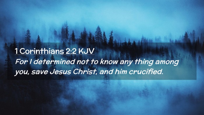 Picture 02 - 1 Corinthians 2:2 KJV Desktop Wallpaper - For I determined not to know any thing among you, - Desktop Bible Verse Wallpaper