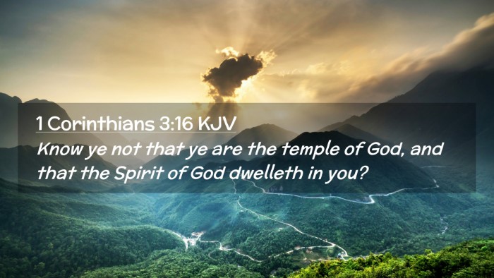 Picture 02 - 1 Corinthians 3:16 KJV Desktop Wallpaper - Know ye not that ye are the temple of God, and - Desktop Bible Verse Wallpaper