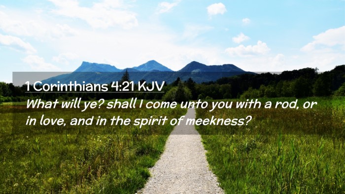 Picture 02 - 1 Corinthians 4:21 KJV Desktop Wallpaper - What will ye? shall I come unto you with a rod, - Desktop Bible Verse Wallpaper