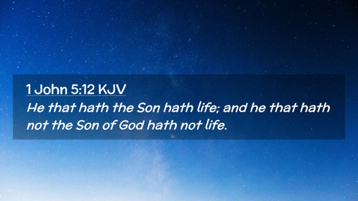 Picture 02 - 1 John 5:12 KJV Desktop Wallpaper - He that hath the Son hath life; and he that hath - Desktop Bible Verse Wallpaper
