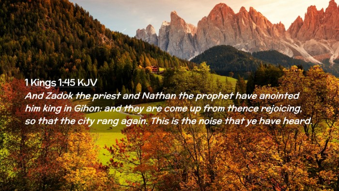 Picture 02 - 1 Kings 1:45 KJV Desktop Wallpaper - And Zadok the priest and Nathan the prophet have - Desktop Bible Verse Wallpaper