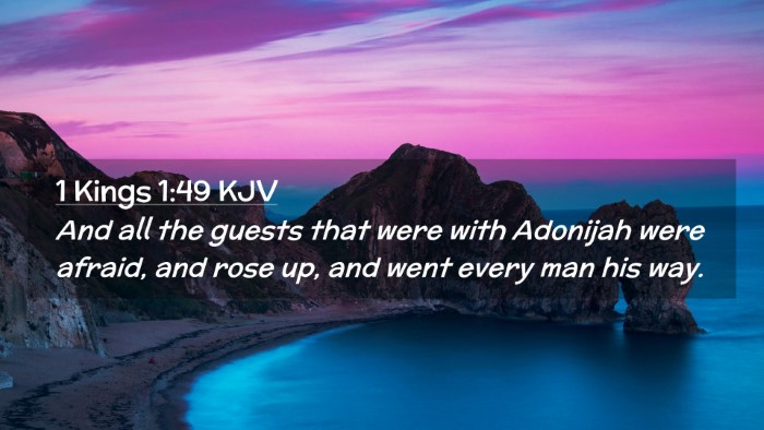 Picture 02 - 1 Kings 1:49 KJV Desktop Wallpaper - And all the guests that were with Adonijah were - Desktop Bible Verse Wallpaper