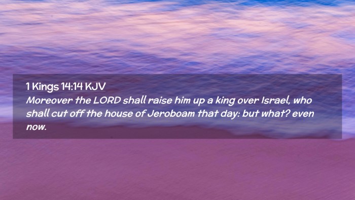Picture 02 - 1 Kings 14:14 KJV Desktop Wallpaper - Moreover the LORD shall raise him up a king over - Desktop Bible Verse Wallpaper