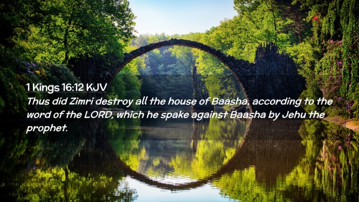Picture 02 - 1 Kings 16:12 KJV Desktop Wallpaper - Thus did Zimri destroy all the house of Baasha, - Desktop Bible Verse Wallpaper