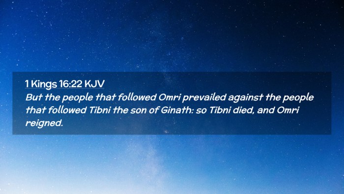 Picture 02 - 1 Kings 16:22 KJV Desktop Wallpaper - But the people that followed Omri prevailed - Desktop Bible Verse Wallpaper