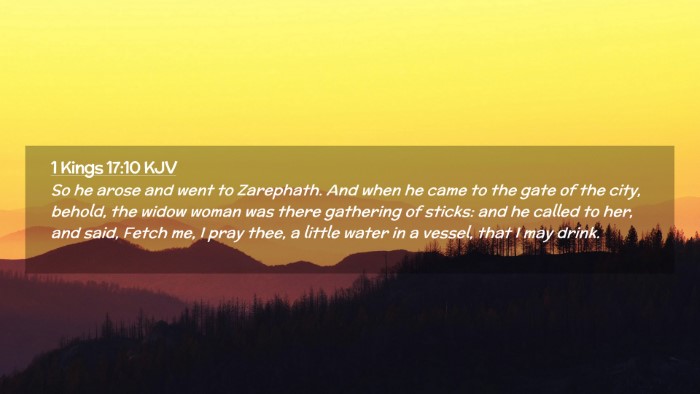 Picture 02 - 1 Kings 17:10 KJV Desktop Wallpaper - So he arose and went to Zarephath. And when he - Desktop Bible Verse Wallpaper