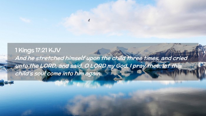 Picture 02 - 1 Kings 17:21 KJV Desktop Wallpaper - And he stretched himself upon the child three - Desktop Bible Verse Wallpaper