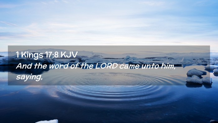 Picture 02 - 1 Kings 17:8 KJV Desktop Wallpaper - And the word of the LORD came unto him, - Desktop Bible Verse Wallpaper
