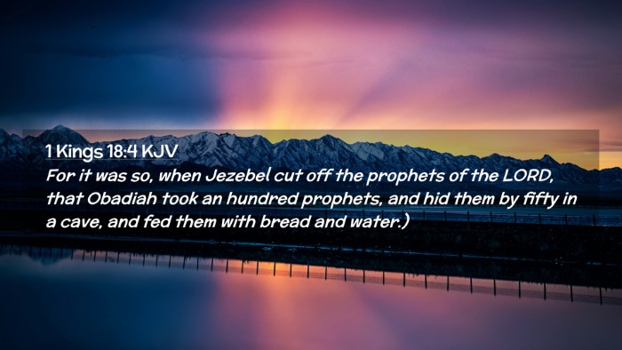 Picture 02 - 1 Kings 18:4 KJV Desktop Wallpaper - For it was so, when Jezebel cut off the prophets - Desktop Bible Verse Wallpaper