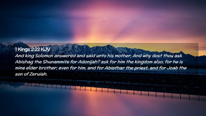 Picture 02 - 1 Kings 2:22 KJV Desktop Wallpaper - And king Solomon answered and said unto his - Desktop Bible Verse Wallpaper