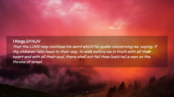 Picture 02 - 1 Kings 2:4 KJV Desktop Wallpaper - That the LORD may continue his word which he - Desktop Bible Verse Wallpaper