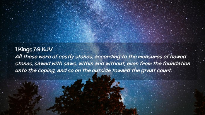 Picture 02 - 1 Kings 7:9 KJV Desktop Wallpaper - All these were of costly stones, according to the - Desktop Bible Verse Wallpaper