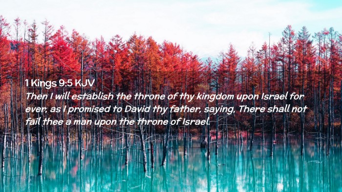 Picture 02 - 1 Kings 9:5 KJV Desktop Wallpaper - Then I will establish the throne of thy kingdom - Desktop Bible Verse Wallpaper