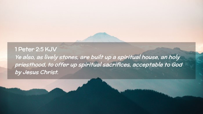 Picture 02 - 1 Peter 2:5 KJV Desktop Wallpaper - Ye also, as lively stones, are built up a - Desktop Bible Verse Wallpaper