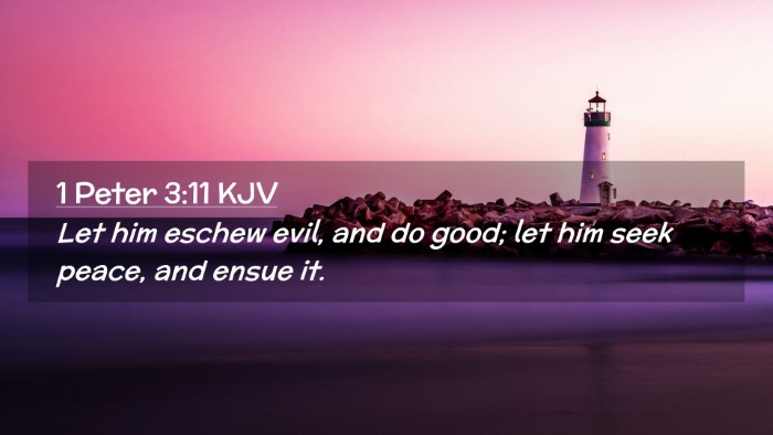 Picture 02 - 1 Peter 3:11 KJV Desktop Wallpaper - Let him eschew evil, and do good; let him seek - Desktop Bible Verse Wallpaper