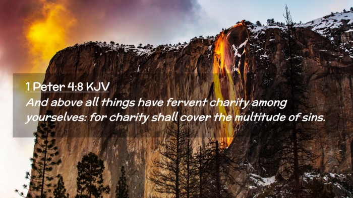 Picture 02 - 1 Peter 4:8 KJV Desktop Wallpaper - And above all things have fervent charity among - Desktop Bible Verse Wallpaper