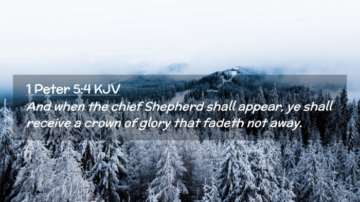 Picture 02 - 1 Peter 5:4 KJV Desktop Wallpaper - And when the chief Shepherd shall appear, ye - Desktop Bible Verse Wallpaper