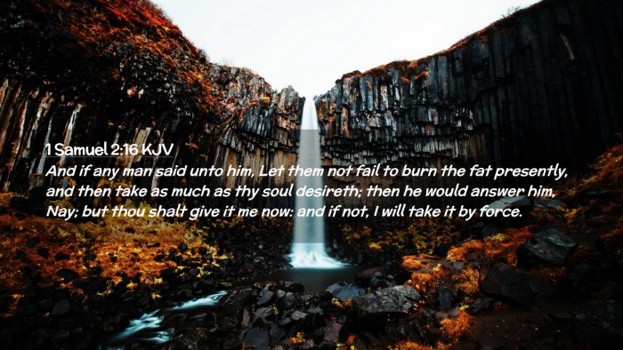 Picture 02 - 1 Samuel 2:16 KJV Desktop Wallpaper - And if any man said unto him, Let them not fail - Desktop Bible Verse Wallpaper