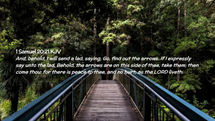 Picture 02 - 1 Samuel 20:21 KJV Desktop Wallpaper - And, behold, I will send a lad, saying, Go, find - Desktop Bible Verse Wallpaper