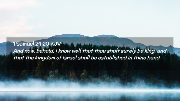 Picture 02 - 1 Samuel 24:20 KJV Desktop Wallpaper - And now, behold, I know well that thou shalt - Desktop Bible Verse Wallpaper