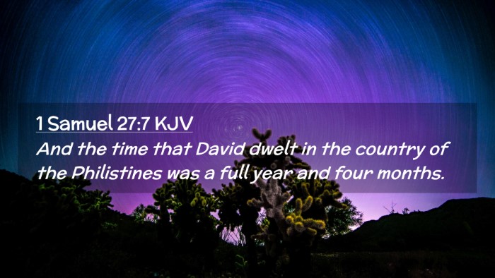 Picture 02 - 1 Samuel 27:7 KJV Desktop Wallpaper - And the time that David dwelt in the country of - Desktop Bible Verse Wallpaper