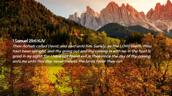 Picture 02 - 1 Samuel 29:6 KJV Desktop Wallpaper - Then Achish called David, and said unto him, - Desktop Bible Verse Wallpaper