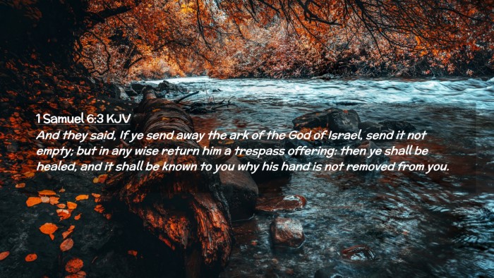 Picture 02 - 1 Samuel 6:3 KJV Desktop Wallpaper - And they said, If ye send away the ark of the God - Desktop Bible Verse Wallpaper