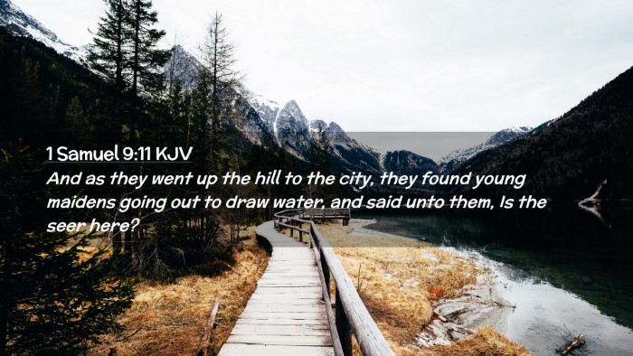 Picture 02 - 1 Samuel 9:11 KJV Desktop Wallpaper - And as they went up the hill to the city, they - Desktop Bible Verse Wallpaper