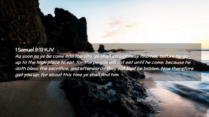 Picture 02 - 1 Samuel 9:13 KJV Desktop Wallpaper - As soon as ye be come into the city, ye shall - Desktop Bible Verse Wallpaper