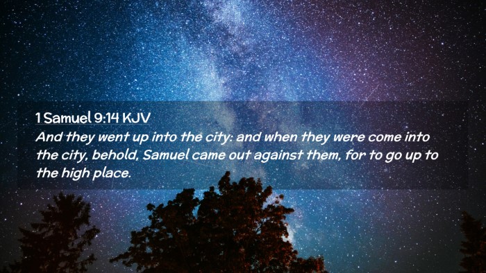 Picture 02 - 1 Samuel 9:14 KJV Desktop Wallpaper - And they went up into the city: and when they - Desktop Bible Verse Wallpaper