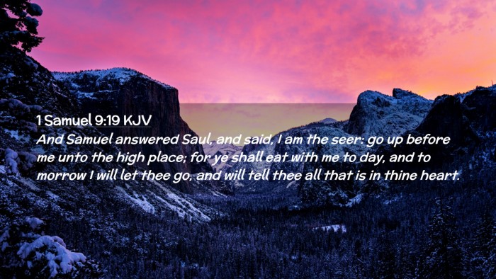 Picture 02 - 1 Samuel 9:19 KJV Desktop Wallpaper - And Samuel answered Saul, and said, I am the - Desktop Bible Verse Wallpaper