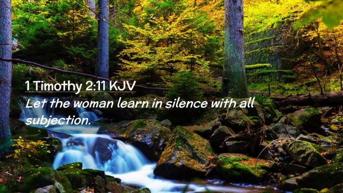 Picture 02 - 1 Timothy 2:11 KJV Desktop Wallpaper - Let the woman learn in silence with all - Desktop Bible Verse Wallpaper
