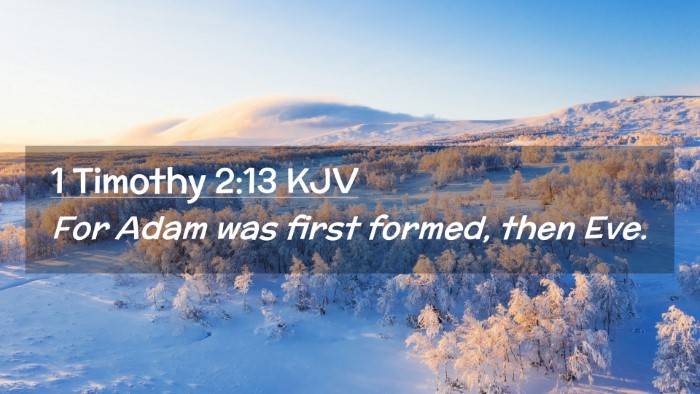 Picture 02 - 1 Timothy 2:13 KJV Desktop Wallpaper - For Adam was first formed, then - Desktop Bible Verse Wallpaper