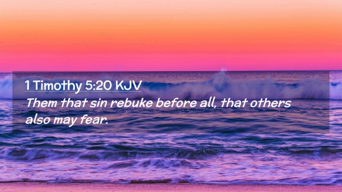 Picture 02 - 1 Timothy 5:20 KJV Desktop Wallpaper - Them that sin rebuke before all, that others also - Desktop Bible Verse Wallpaper