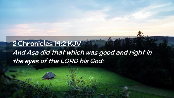 Picture 02 - 2 Chronicles 14:2 KJV Desktop Wallpaper - And Asa did that which was good and right in the - Desktop Bible Verse Wallpaper