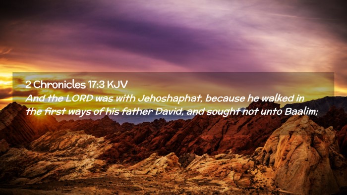 Picture 02 - 2 Chronicles 17:3 KJV Desktop Wallpaper - And the LORD was with Jehoshaphat, because he - Desktop Bible Verse Wallpaper