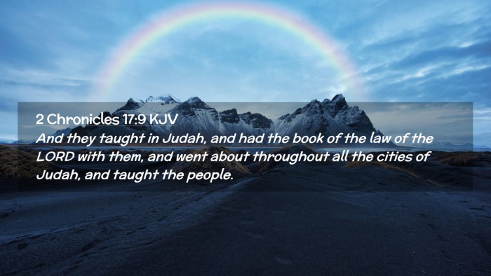 Picture 02 - 2 Chronicles 17:9 KJV Desktop Wallpaper - And they taught in Judah, and had the book of the - Desktop Bible Verse Wallpaper
